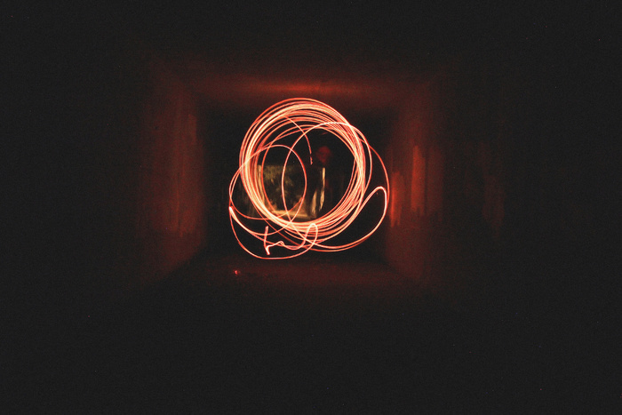 抽象，艺术，光绘，夜晚，绘画
