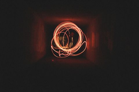 抽象，艺术，光绘，夜晚，绘画