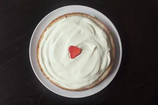 蛋糕，芝士蛋糕，大，板，切片，草莓，香草