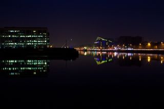 建筑，Cc0，城市，黑暗，都柏林，高分辨率，爱尔兰，灯火，夜，海洋，河，海，天际线，股票照片，水