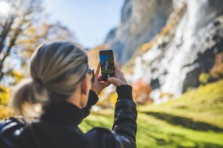 instagram，iphone，移动，照片，屏幕，智能手机，女人