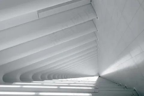 清洁，设计，几何，工业，最小，现代，简单，结构，白色