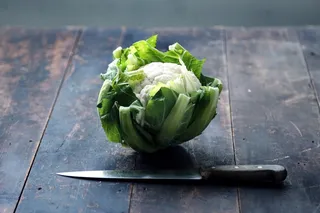 花椰菜，花椰菜，食品，厨房，刀，蔬菜