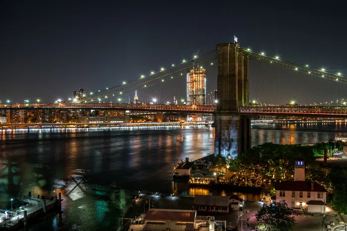 都市夜景,夜景照明,城市夜景照明,夜景工程,江河,纽约市
