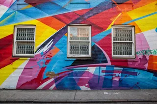 砖，涂鸦，伦敦，壁画，街头艺术