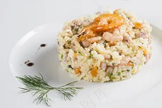 菜，食品，板，虾，虾，大米，海鲜，虾，虾