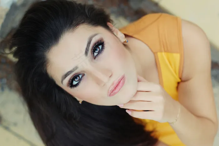 美丽，美容，眼睛，眼睛，脸，女孩，化妆，化妆，肖像，皮肤，女人