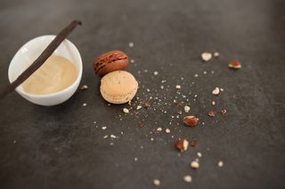 早餐，棕色，特写，咖啡，饼干，杯，甜点，饮料，新鲜，美食，栗色，糕点，小吃，甜，表