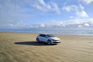 海滩，汽车，汽车