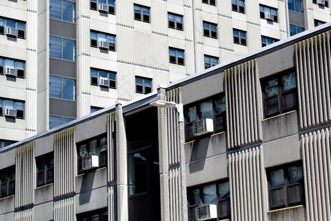 摘要，桥梁，建筑，业务，城市，商业，混凝土，市中心，外墙，玻璃，现代，办公室，模式，城市，Windows