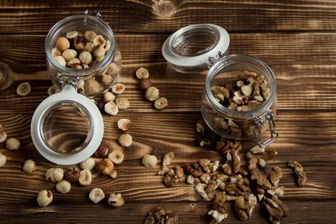 坚果，花生，表，核桃，木，木