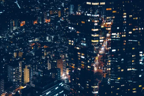 都市夜景,夜景摄影,城市夜景,建筑,民居,晚