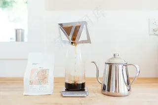 早餐，咖啡，水壶，早晨