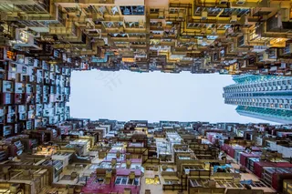 建筑，城市，混凝土，金融，玻璃，香港，九龙，天空，天际线，摩天大楼