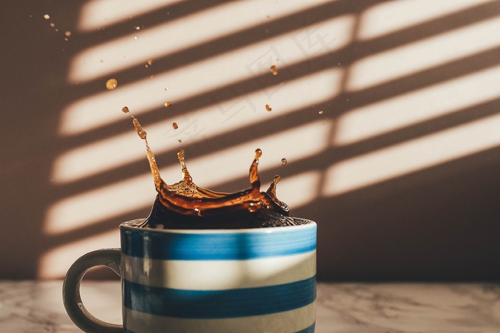 咖啡，杯，杯子，杯子，杯子，条纹，条纹
