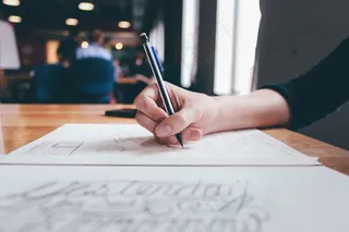 Cc0，计算机，创建，设计师，桌面，手，高分辨率，插图，徽标，办公室，笔，铅笔，素描，正版照片