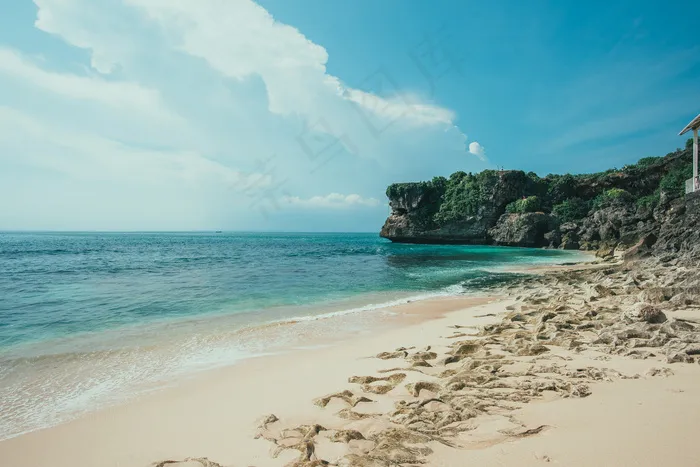 巴厘岛，巴厘岛，海滩，季风，天空，冲浪