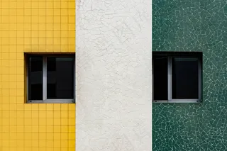 建筑，多彩，创意，设计，外观，图案，对称，城市，墙壁，Windows