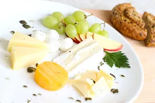 奶酪，食品，葡萄，葡萄