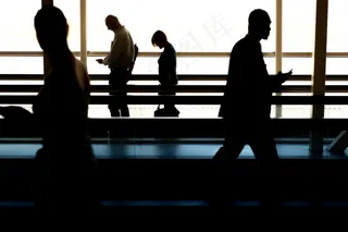 机场，商人，高清壁纸，行李，乘客，步行，行走