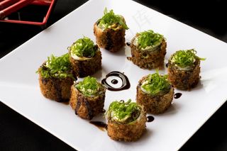 食品，日本，日本人，盘子，正方形，寿司