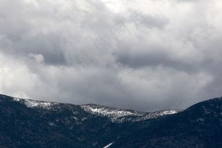 云，剧烈，环境，地平线，单色，山，性质，户外，天空，暴风雨，天气，冬季