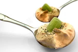 甜点，甜点，食品，勺子