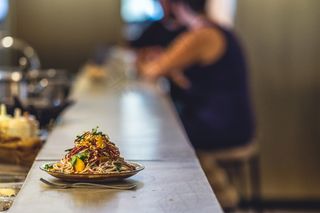 咖啡馆，晚餐，食品，膳食，饭店，餐馆