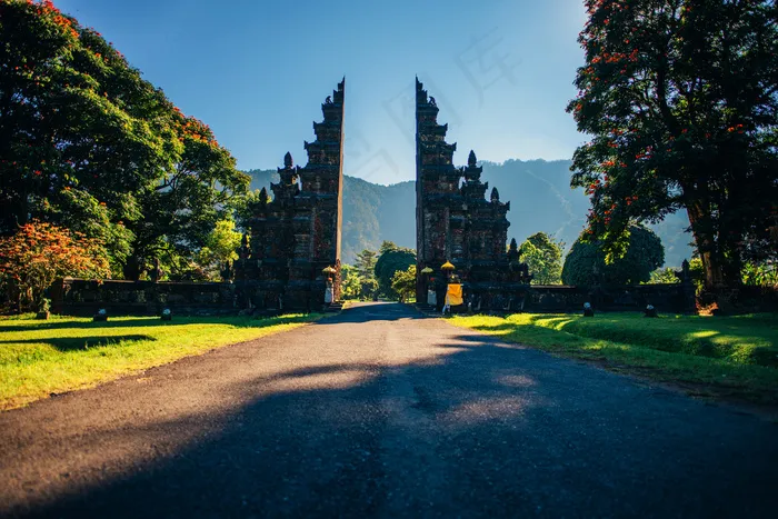 巴厘岛，印度教，和平，安静，天鸟，寺庙，水