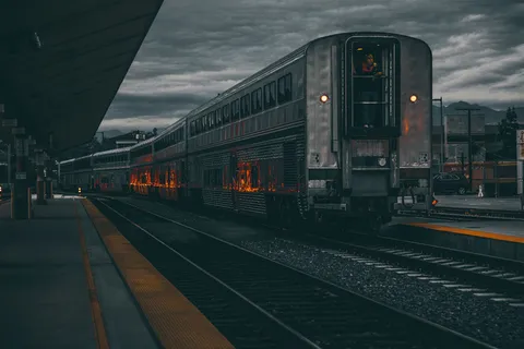 机车,洛杉矶,运动,夜间,车站,火车,美国 机车,洛杉矶,运动,夜间,车站,火车,美国