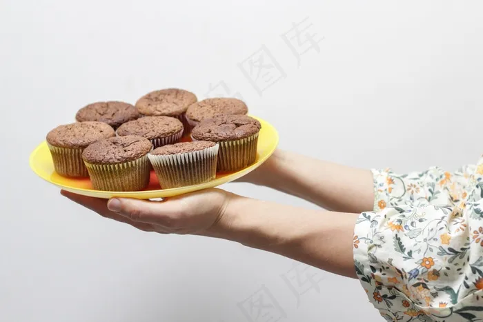 蛋糕，蛋糕，巧克力，杯形蛋糕，蛋糕，食品，女孩，松饼，松饼，女人