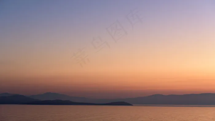 背景，美丽，黄昏，渐变，高清壁纸，山，自然，海洋，户外，柔和的色彩，剪影，天空，日落，水
