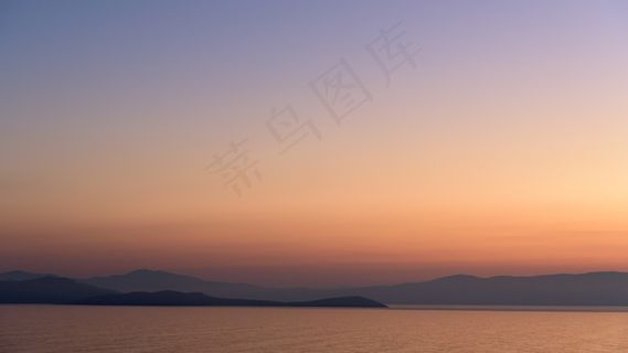 背景，美丽，黄昏，渐变，高清壁纸，山，自然，海洋，户外，柔和的色彩，剪影，天空，日落，水