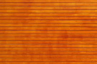 橙色，木