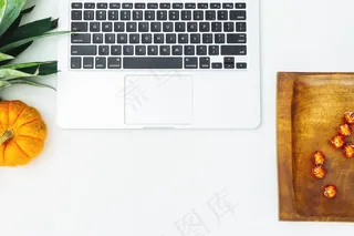 计算机，设计师，笔记本电脑，市场营销，最小，简约，办公室，开销，技术，白色，工作