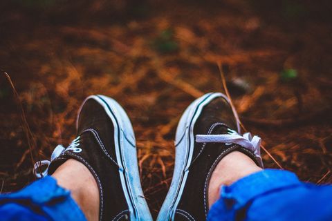 秋季，脚，鞋类，女孩，腿，腿，鞋，鞋子，步行，步行，女人