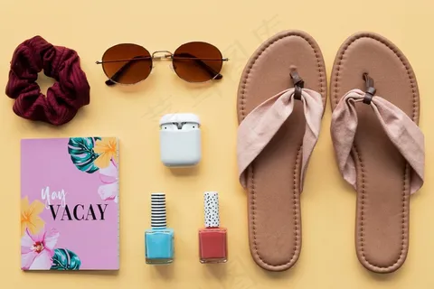 airpods,行李,化妆品,时尚,女性,平躺,工具包,休闲,包装,粉彩,放松,凉鞋,太阳镜,顶部,旅行,度假 airpods,行李,化妆品,时尚,女性,平躺,工具包,休闲,包装,粉彩,放松,凉鞋,太阳镜,顶部,旅行,度假