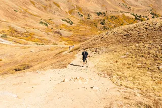 探索，徒步旅行，热，人，山，户外，路径，岩石，阳光灿烂，地形