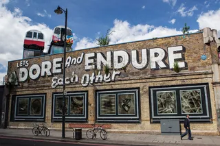 砖，涂鸦，伦敦，油漆，商店，街头艺术，复古