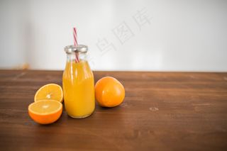 早餐，适合，水果，健康，果汁，柠檬，橙色，素食主义者