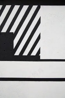 抽象，艺术，背景，黑色，建筑，水泥，概念，混凝土，几何，行，单色，模式，墙，白