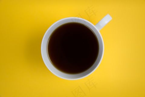 咖啡，平躺，平面，最小，极简主义，开销