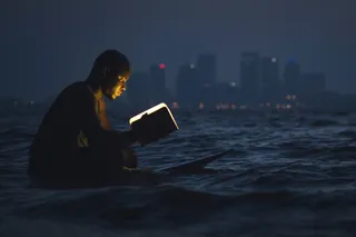 本书，书籍，海岸，教育，知识，魔术，之一，夜，海洋，阅读，研究，学生，研究