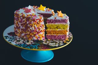 蛋糕，蛋糕，食品