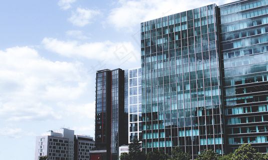 建筑，建筑物，业务，城市，云，设计，市中心，外墙，玻璃，现代，办公室，天空，Windows