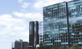 建筑，建筑物，业务，城市，云，设计，市中心，外墙，玻璃，现代，办公室，天空，Windows