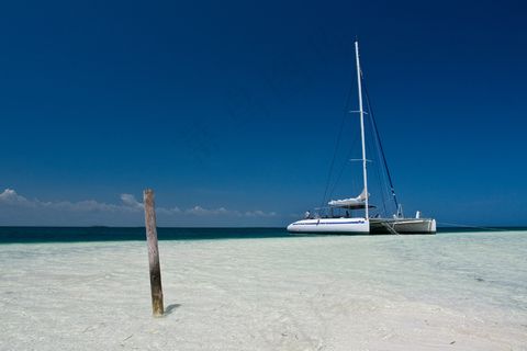 海滩，船，海岸，古巴，假日，海洋，海，夏季，度假