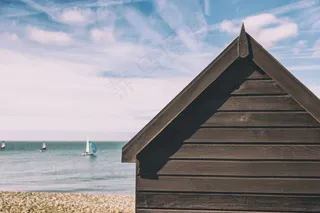 海滩，船，海岸，海洋，夏季