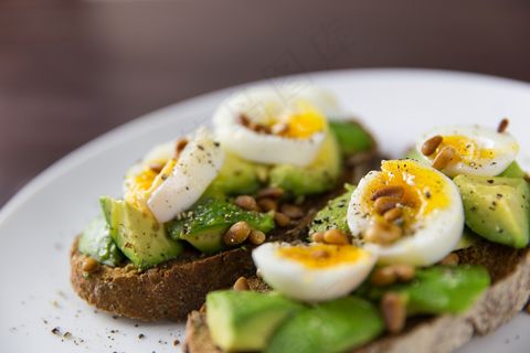 鸡蛋，健康，生菜，板，沙拉