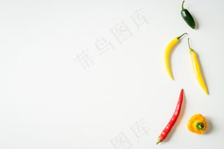 背景，卡宴，辣椒，特写，烹饪，新鲜，健康饮食，成分，有机，辣椒粉，红色，成熟，调味料，香料，蔬菜，素食，黄色
